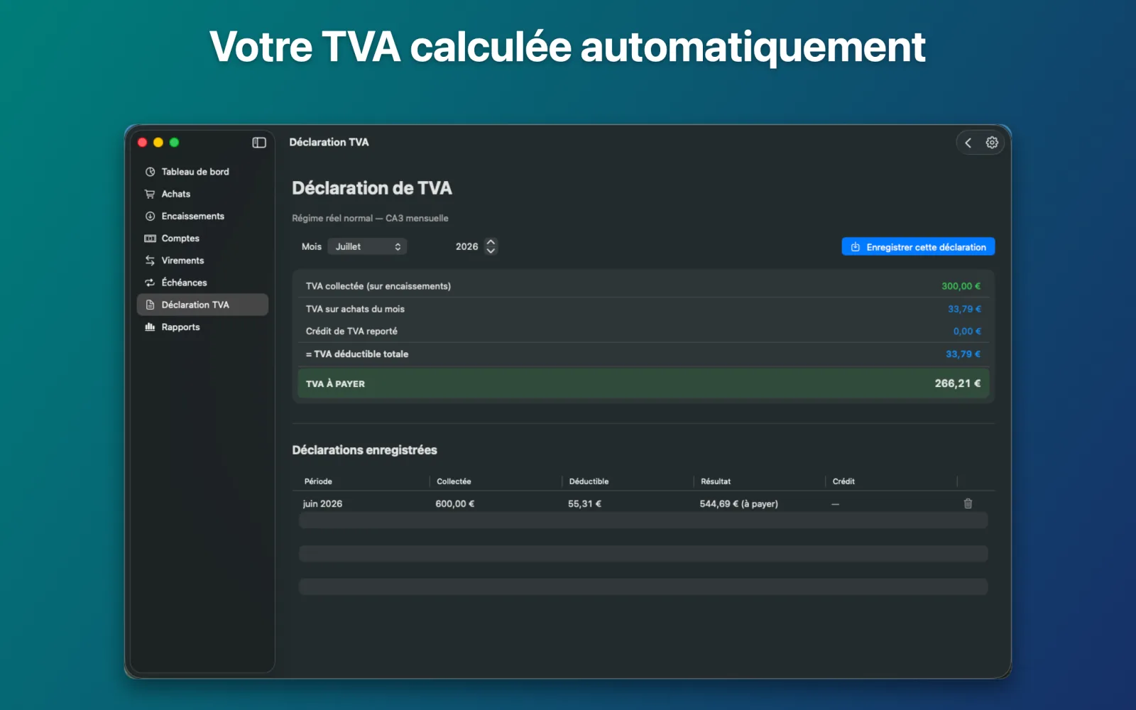 Tivea — capture de l'application